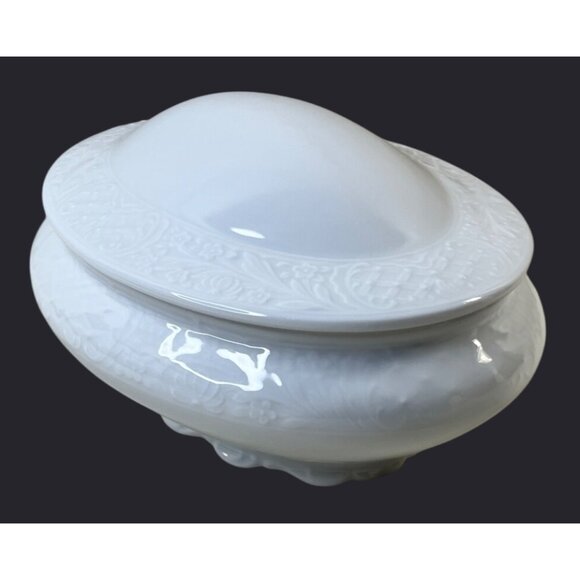 Schumann SCH212 White Oval Domed Covered Caserole Vegetable Bowl Bavaria Germany - Picture 2 of 12